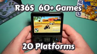 The ULTIMATE R36S Gameplay Compilation  60 Games  20 Platforms  The BEST budget retro handheld [upl. by Leler]