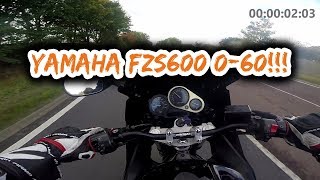 YAMAHA FZS 600 FAZER 0 TO 60 [upl. by Hurlee]