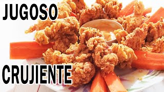 LA RECETA MAS FACIL 😱COMO HACER POLLO EMPANIZADO CON HARINA Y HUEVO  SIN PAN MOLIDO😋😋 [upl. by Cornwell70]