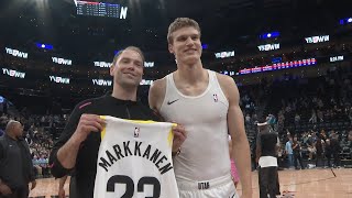 Finnish basketball legends Lauri Markkanen and Petteri Koponen [upl. by Akiner810]