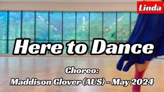 Here to Dance linedance  Maddison Glover [upl. by Ahsinev447]