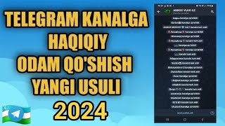 Telegram kanal va guruhga uzbek odam qoshish [upl. by Metzgar]