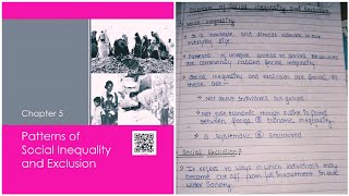 Patterns of Social Inequality and Exclusion – CBSE Notes for Class 12 Sociology chapter 5 [upl. by Gereron36]