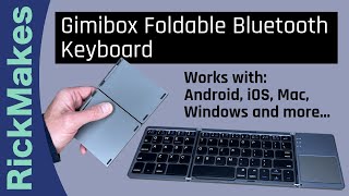 Gimibox Foldable Bluetooth Keyboard [upl. by Healey966]