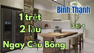 Bán nhà Bình Thạnh 1 trệt 2 lầu nở hậu Võ Thị SáuLê Văn Duyệtngay Cầu Bông 378 tỷ [upl. by Brockwell]