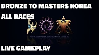 Bronze to Masters Korea  Plat 2 to Diamond 3 Terran Zerg Protoss  Live GameplayGuide [upl. by Karame]