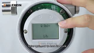 Turbine flow meter flow unit setting [upl. by Jarrell]