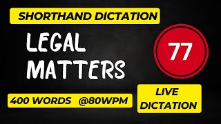 Legal Dictation Exercise77 jkssbsteno Live dictation on Google Meet [upl. by Agripina148]