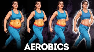 AEROBICS WORKOUT FOR WOMEN AT HOME [upl. by Oinimreh]