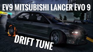 EV9 Mitsubishi Lancer Evo 9 Gameplay CarX Street Tune Drift  CarX Street 170 [upl. by Aropizt]