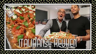 HOE MAAK JE ITALIAANSE BRUSCHETTA  KOOKVLOG 12  RYAN amp PAPA [upl. by Rollin]