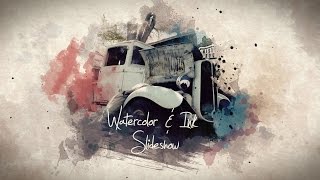 Watercolor amp Ink Slideshow  After Effects Template [upl. by Ayokahs]