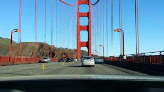 Driving over the Golden Gate Bridge [upl. by Eibba]