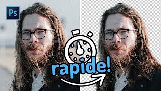 Photoshop  Détourer une personne rapidement Tuto [upl. by Acemahs]