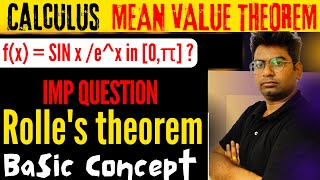 verify Rolle’s theorem for the functions fxsinxex in 0πverify rolles theoremrollestheor [upl. by Morez420]