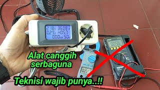 cara pasang Watt meter digital  ampere meter digital [upl. by Stefanie]