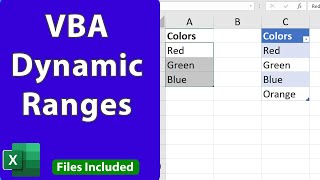 Automatically Updating Range References in VBA  VBA Quickie 12 [upl. by Sura263]