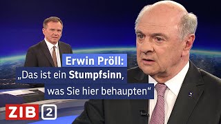 Legendäres PröllInterview bei Armin Wolf  ZIB2 vom 27032017 [upl. by Ynove]