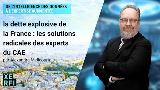 La dette explosive de la France  les solutions radicales des experts du CAE AMirlicourtois [upl. by Gerk85]