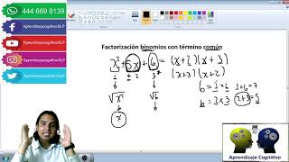 Factorización con binomios con término común [upl. by Rimahs]