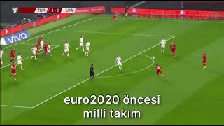 euro2020 öncesi vs euro2020 de milli takım [upl. by Llennoc425]