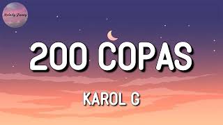 KAROL G  200 COPAS  Nicki Minaj Becky G  Feid Mix [upl. by Annaear]