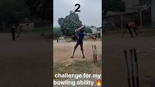 Challenge for my bowling 👍👍👍⚾⚾🥵🥵🔥🥵🥵🔥🔥 [upl. by Naxor775]