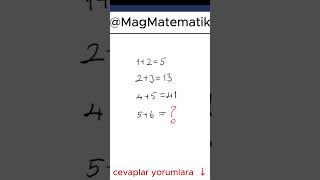 IQ TESTİ Bu testi sadece sayısalcılar geçebiliyor kolaymatematik tyt lgs matematik bulmaca [upl. by Ulane273]