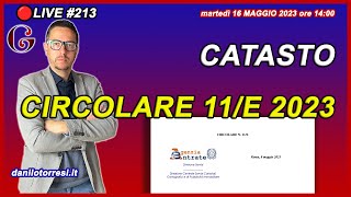 CATASTO Circolare 11E del 2023 Pregeo e Docfa per frazionare enti urbani 🔴213 [upl. by Nuy511]