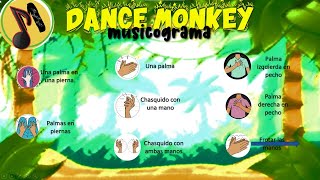 MUSICOGRAMA DANCE MONKEY  Simple  PERCUSIÓN CORPORAL [upl. by Ceil]