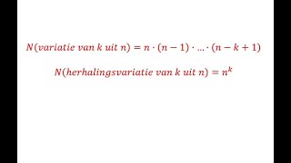 VWO wiskunde D Theorie variaties en herhalingsvariaties [upl. by Peih]