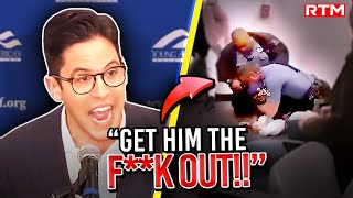 FIGHT ERUPTS Michael Knowles ATTACKED By Deranged Leftist In HEATED Moment [upl. by Assiled]