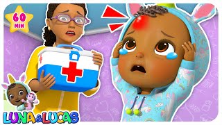 Boo Boo Song  Baby Got Hurt Song  Nursery Rhymes for Kids  Luna amp Lucas 🌈 🦄 [upl. by Malva]