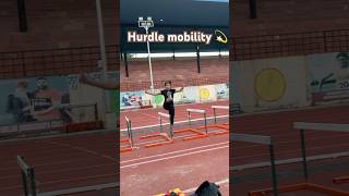 Hurdle mobility 😎✨trackandfield olympicsport fitness hardwork athleticstrack mobility 💪 [upl. by Yenreit]