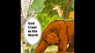 God Creates the WorldRead Aloud Books bible cartoon story abcd english reels new viralvideo [upl. by Yerd262]