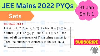 Let A1234567Define BT⊆A either 1∉T or 2∈T and CT⊆AT the sum of all the elements [upl. by Ticon158]