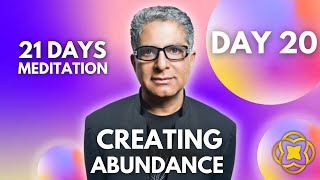 Day 20 GUIDE meditation  Creating abundance Deepak Chopra [upl. by Delmor501]