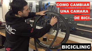 Como cambiar una cámara de bicicleta btt [upl. by Nnayllas617]