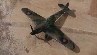 Full Build of Hobby 2000 172 scale Hurricane Mk1a [upl. by Nnylyaj]