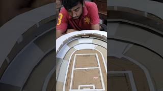 DiY Football Stadium By Cardboard  part 7 artandcraft football footballstadium [upl. by Etac]