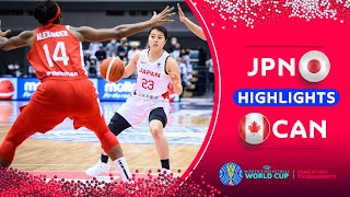 Japan complete EPIC comeback to stun Canada in overtime  FIBAWWC 2022 Qualifying Tournaments [upl. by Mindy]