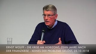 Ernst Wolff Die Krise am Horizont Zehn Jahre nach der FinanzkriseKeines der Probleme gelöst 2310 [upl. by Nova]