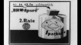 1927 DKW Motorrader promotional cartoon film 6 of 10 [upl. by Akenot]