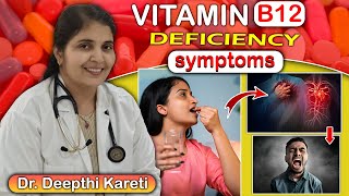 VITAMIN B12 Deficiency Effects in Telugu  Dr Deepthi Kareti [upl. by Ekal]