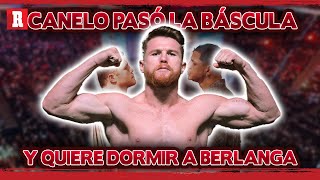 CANELO pasó la ceremonia de PESAJE y se ENCARÓ con BERLANGA [upl. by Tekcirk]