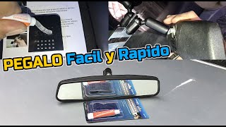 Cómo pegar el ESPEJO RETROVISOR Interior Del Parabrisas Con Este Kit De Montaje NMIO100 [upl. by Eizeerb604]