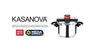 Pentola a pressione Kasanova 6 litri con timer  Spot MediaShopping [upl. by Tews821]