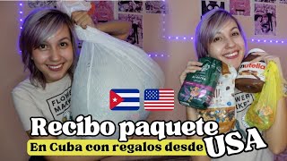 Recibo PAQUETE desde USA 🇺🇲 con regalos que en CUBA 🇨🇺 no hay Una sorpresa inesperada [upl. by Joell]