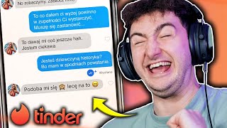 😭NAJGORSZE TEKSTY na PODRYW na TINDERZE🤣 [upl. by Willi649]