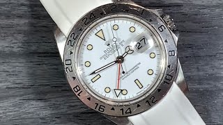 Rolex Explorer II Ref 16570 Tritium Dial Perfect Patina [upl. by Anytsirk]